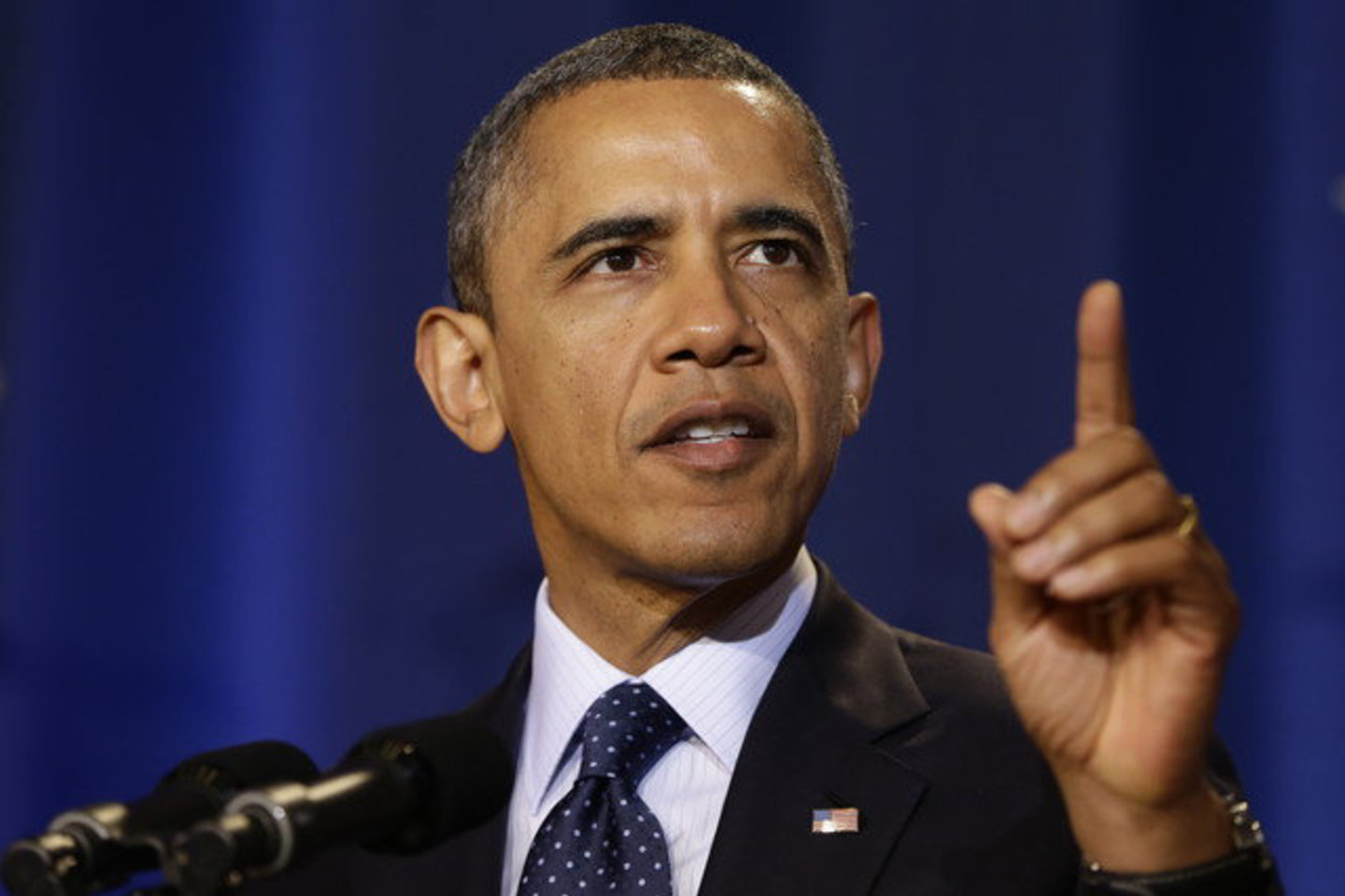 B. Obama pasiuntė signalą Sirijos prezidentui.