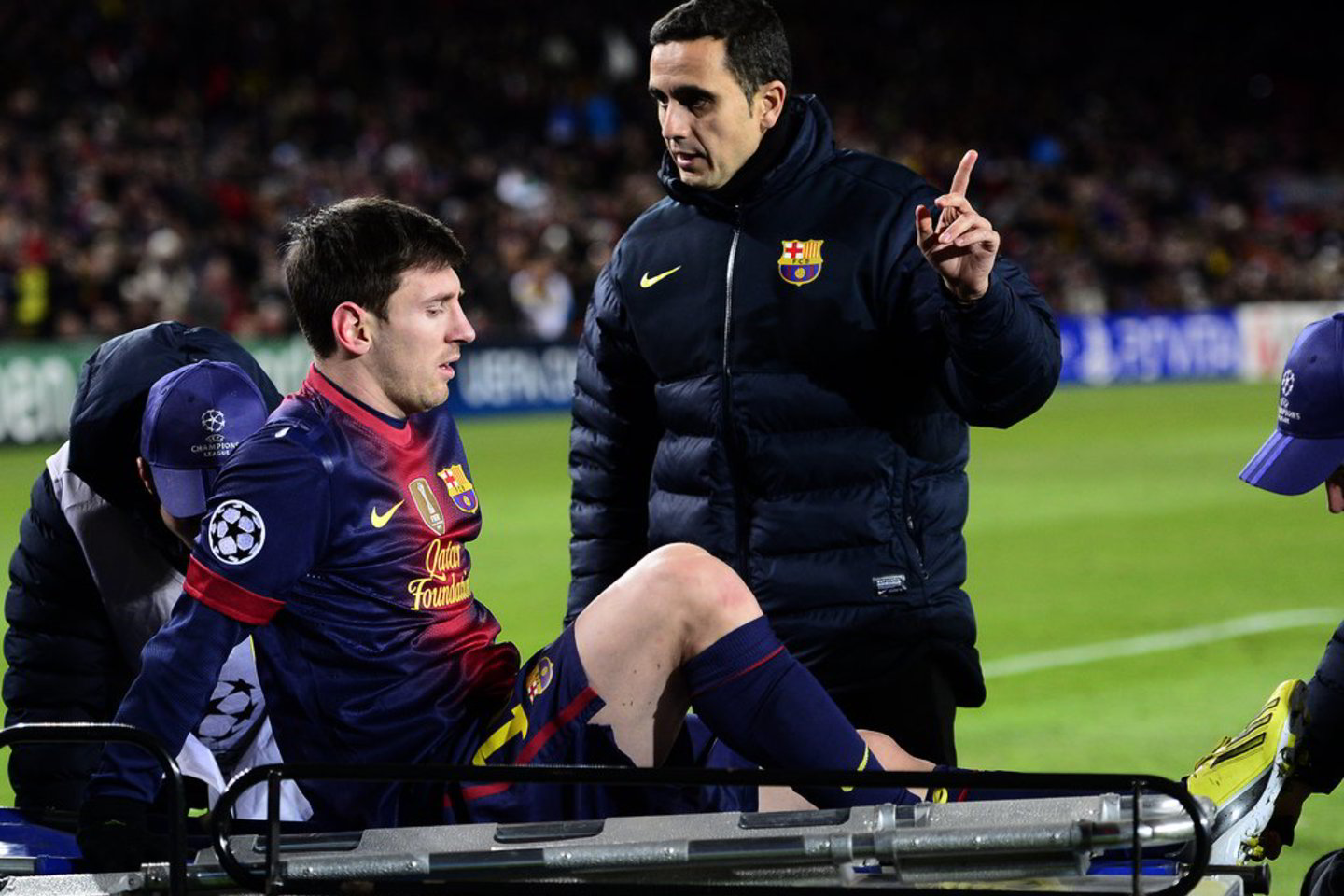 Po gydytojų išsamesnių tyrimų ketvirtadienį paaiškėjo, kad L. Messi kairysis kelis yra tik sumuštas.