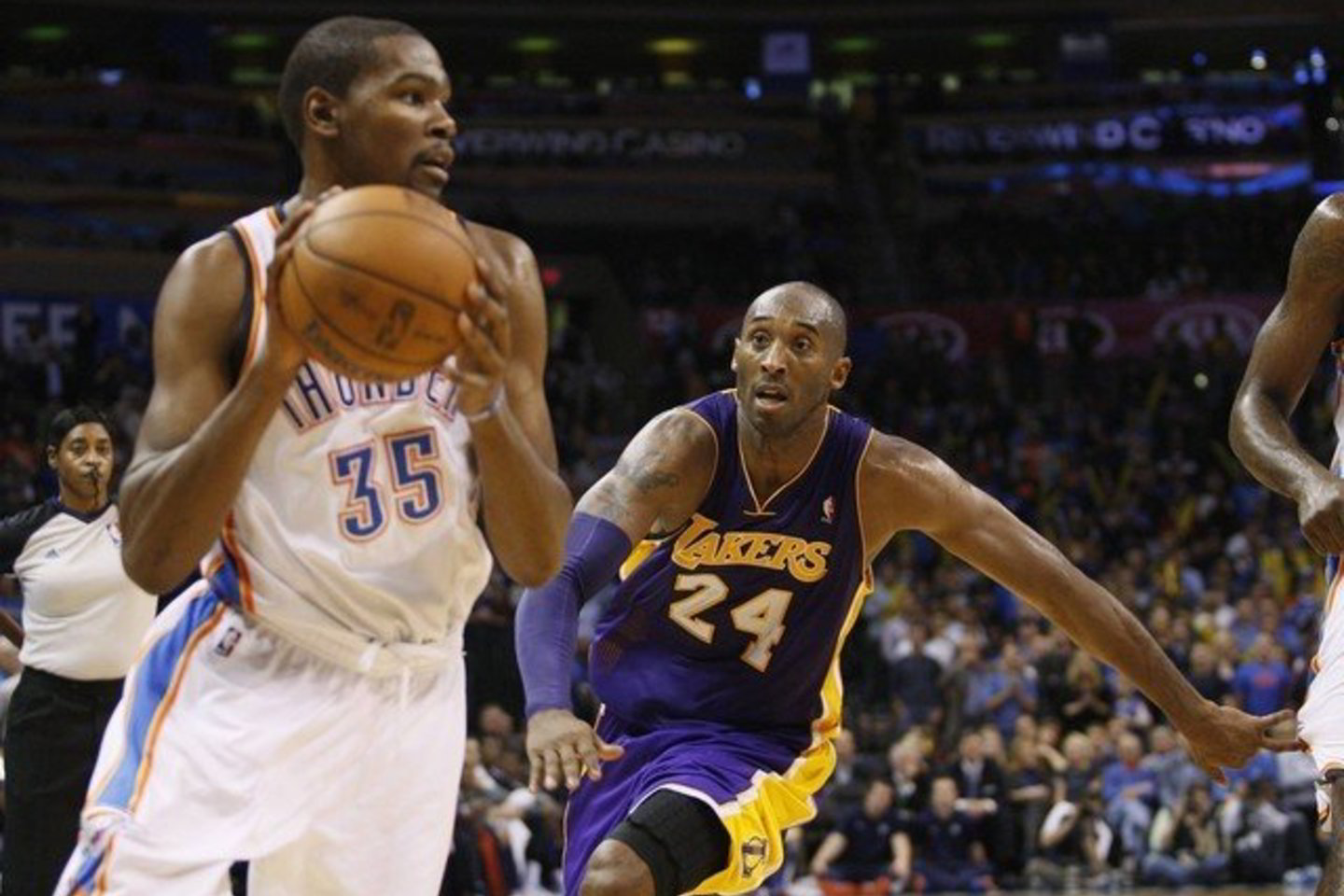 „Lakers“ ir „Thunder“ rungtynės.