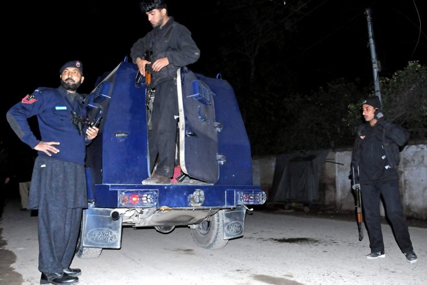 Pakistano saugumo pareigūnai.