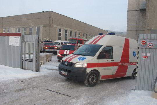 Per gaisrą Panevėžio bendrovėje nukentėjo darbuotojas