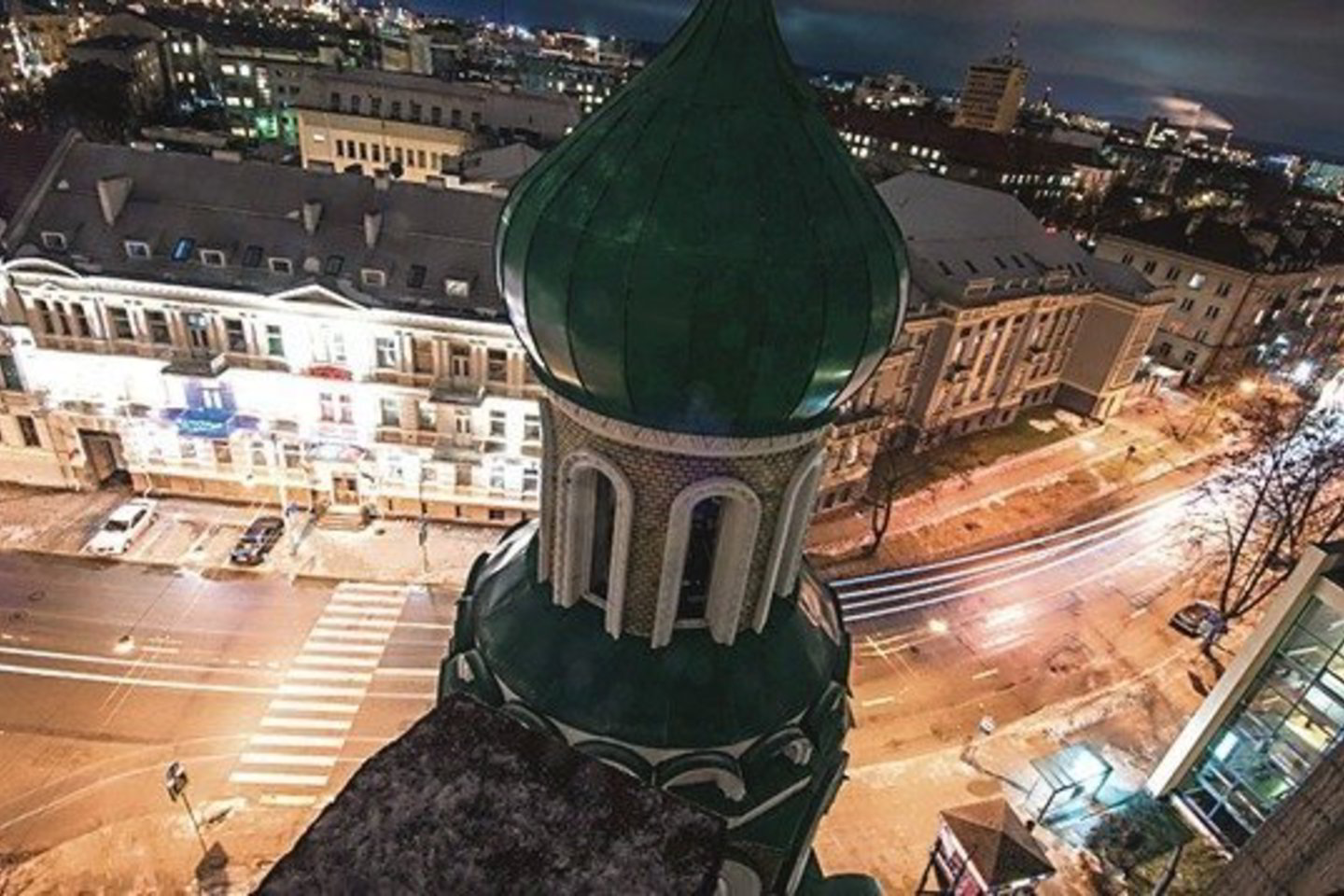 D. Aldošinui didžiausią įspūdį paliko panorama, atsivėrusi nuo Šv. Konstantino ir Michailo cerkvės pastolių.