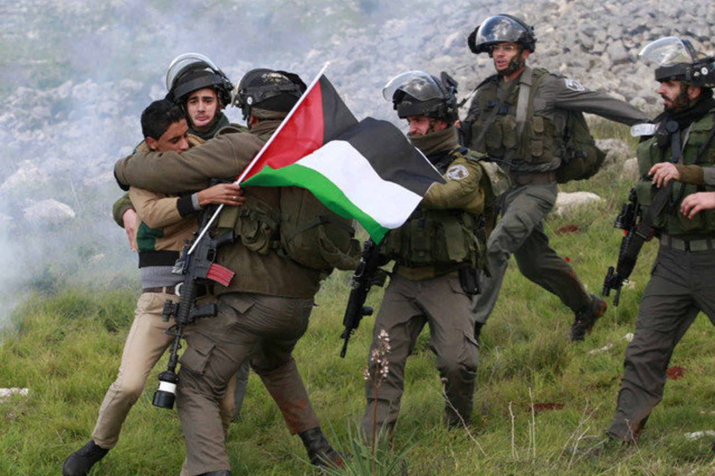 Kariai šeštadienio rytą išvaikė apie 20 palestiniečių.