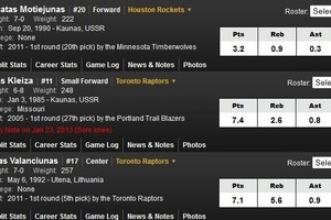 Garsus JAV portalas: D. Motiejūnas ir L. Kleiza - iš Sovietų Sąjungos