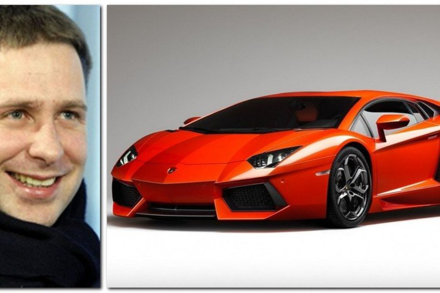 Atlikėjas internete išplatino nuotraukas, kuriose prie naujutėlaičio „Lamborghini Aventador LP700-4” puikuojasi vokiškas užrašas „Verkauft. Egidijus Dragūnas. Lithuania“.