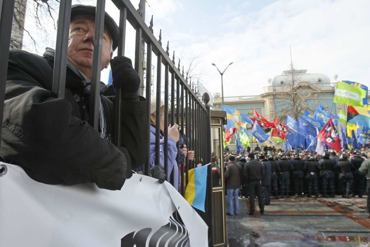 Antradienį prie Ukrainos parlamento įvyko opozicijos mitingas.