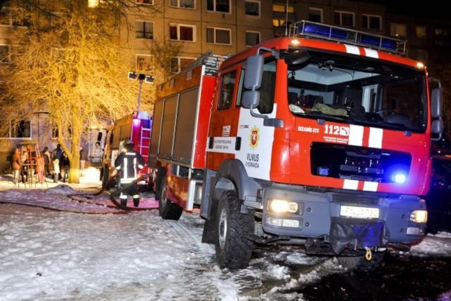 Ugniagesiai į skambutį reagavo žaibiškai ir greitai atvyko.