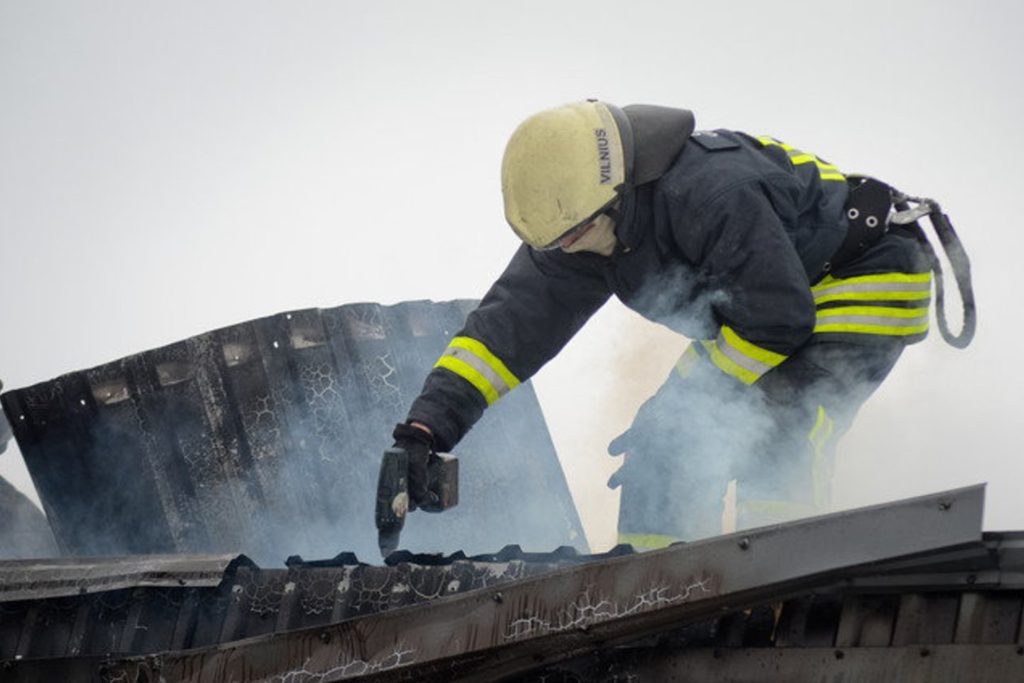 Ugniagesiai iš gaisro išgelbėjo vilnietį.