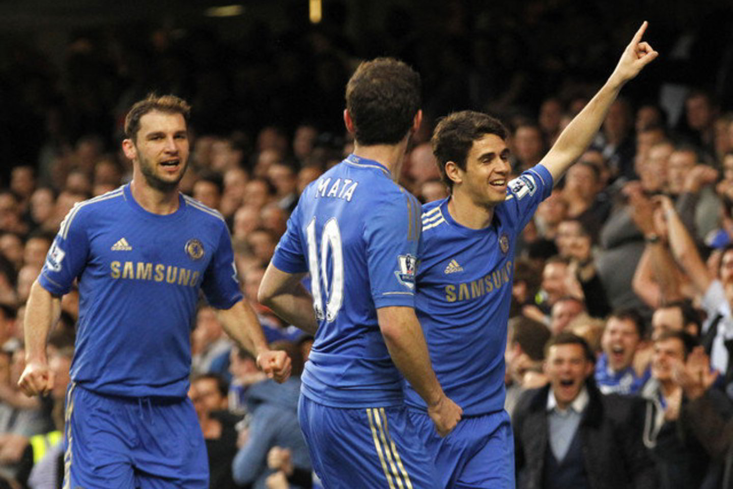 „Chelsea“ - „Tottenham Hotspur“ rungtynių akimirka.