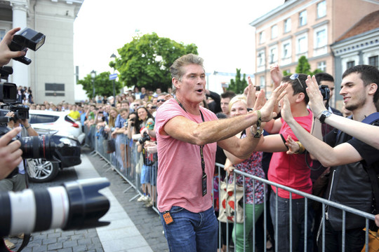 D. Hasselhoffas Vilniuje: „Nustebau, kad žmonės čia mane dar prisimena“