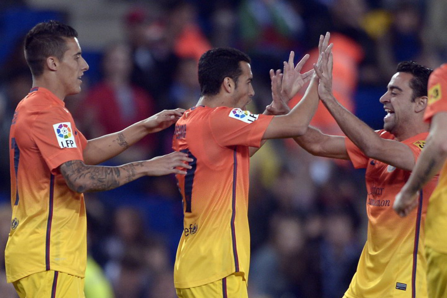 „Espanyol“ - „Barcelona“ rungtynių akimirkos.<br>AP