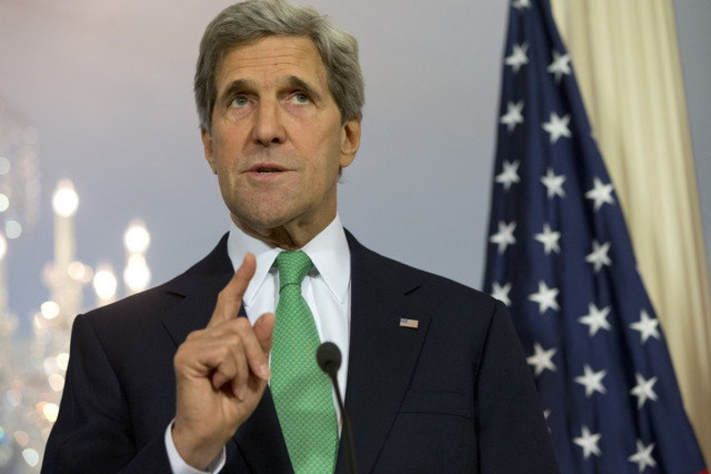 J. Kerry atšaukė savo kelionę į Artimuosius Rytus.