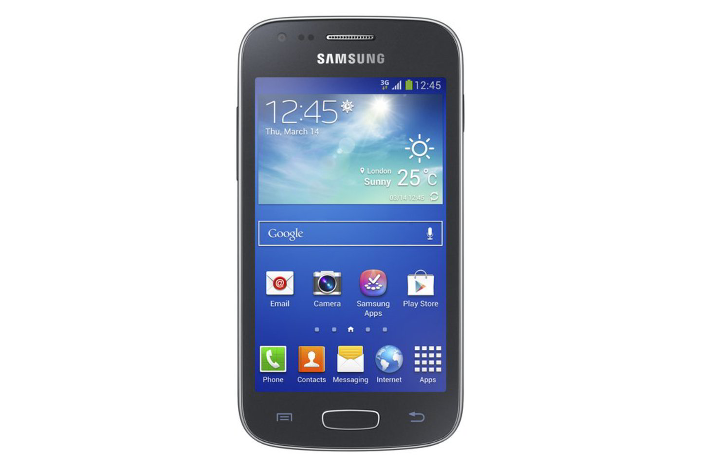 Telefone įdiegta „Android Jellybean 4.2“ operacinė sistema.