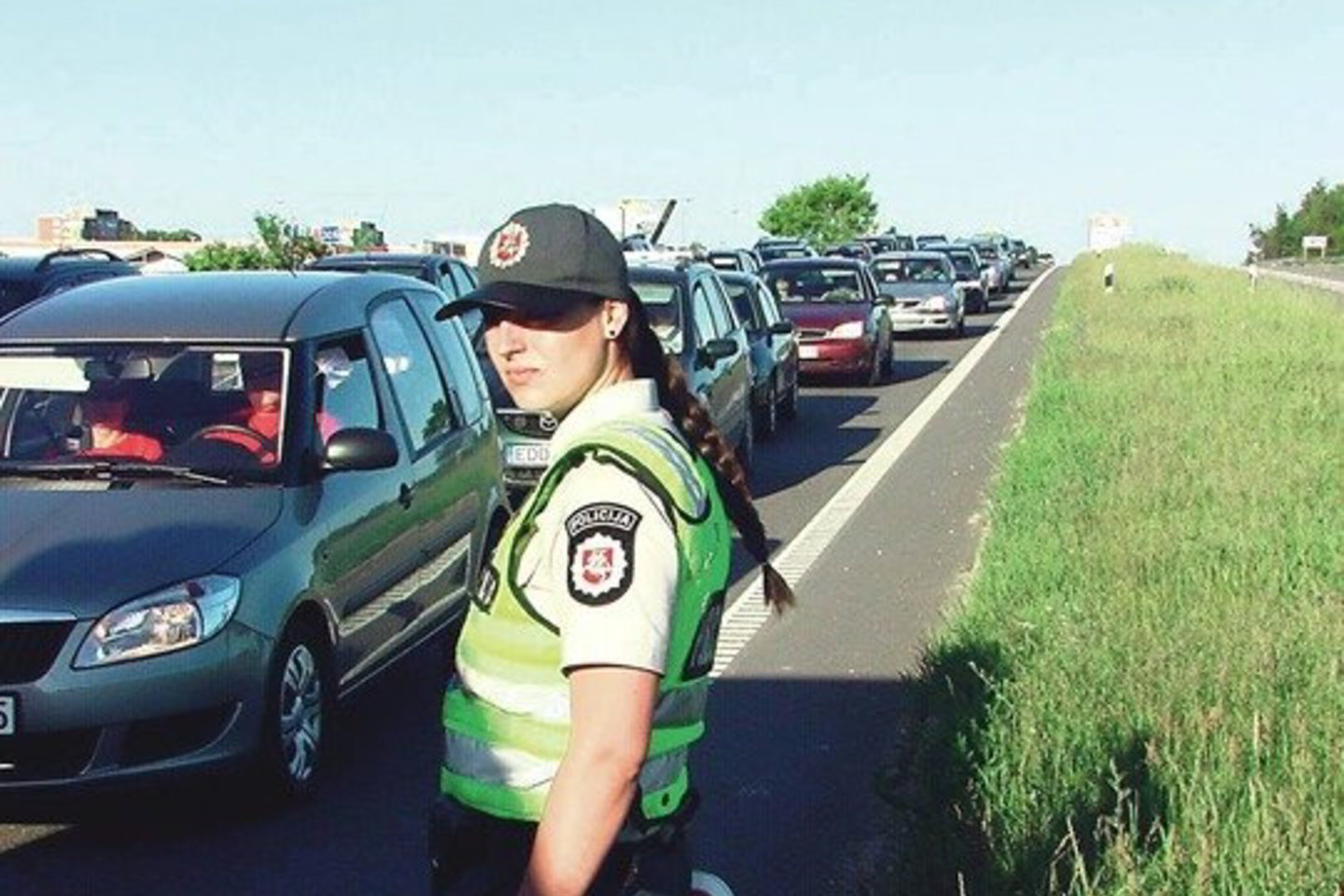 Pasirinktoje vietoje per reidus buvo stabdomi visi vairuotojai.