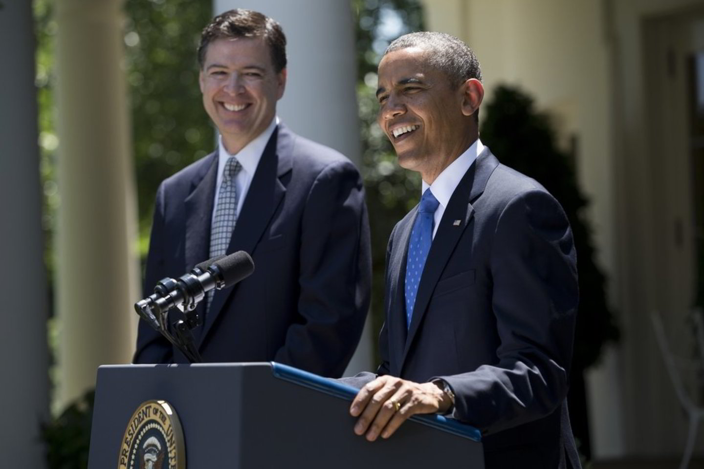 B. Obama gyrė J. Comey ryžtą.