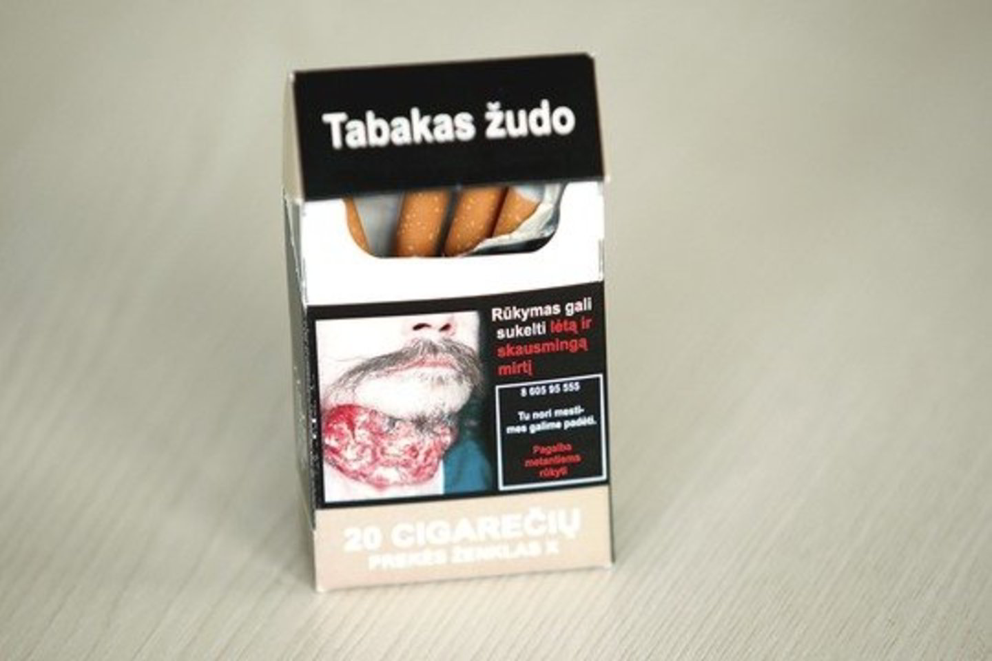 Planuojama, kad įspėjimai apie tabako žalą ant pakelių taps didesni.