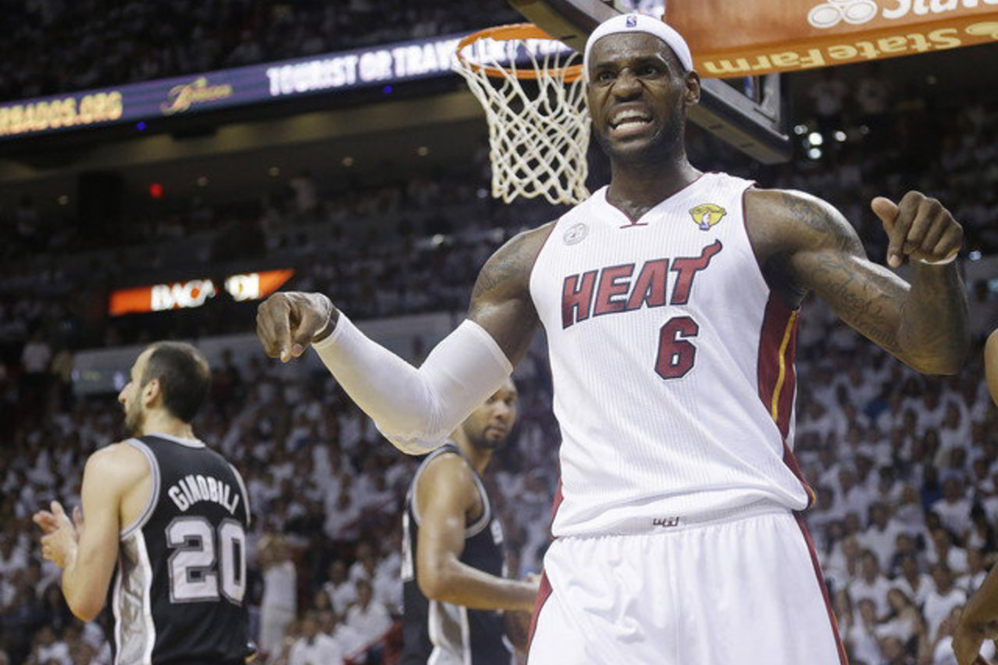 Seriją vainikavo „Heat“ pergalė prieš „San Antonio Spurs“ ir antrasis L. Jameso čempiono žiedas.