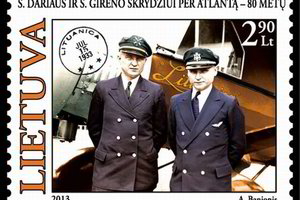 Dariaus ir Girėno skrydį per Atlantą įamžins pašto ženklas