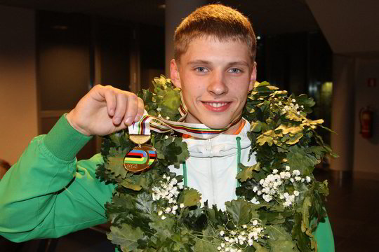 Pasaulio jaunių dviračių treko čempiono S.Jonausko tikslas – olimpiada