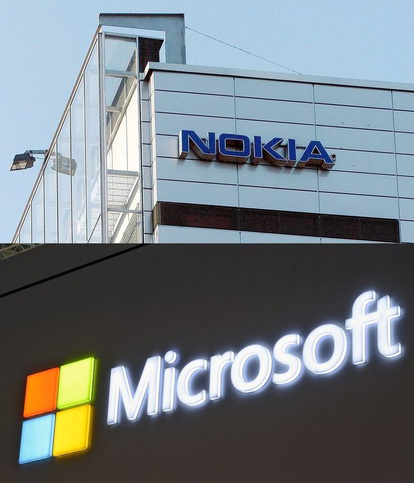 Suomijos kompanijos „Nokia“ akcijos pabrango 47 proc. pirmosiomis prekybos Helsinkio akcijų biržoje minutėmis.