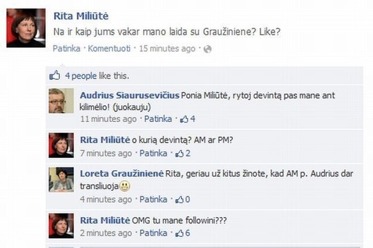 Internete - intriguojantis R.Miliūtės, L.Graužinienės ir A.Siaurusevičiaus pokalbis