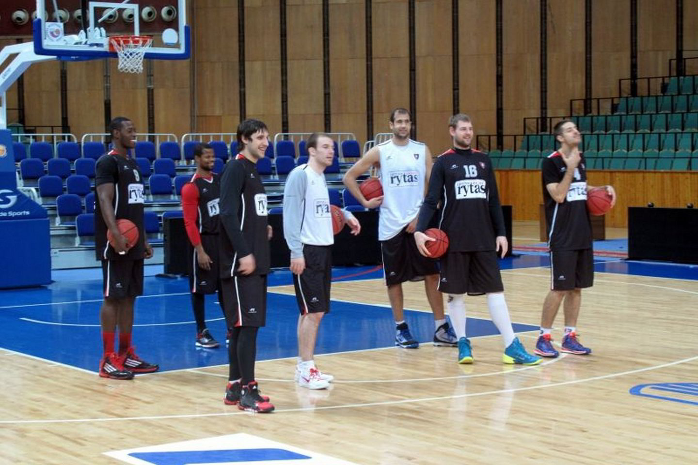 Per treniruotę Vilniaus klubo krepšininkai priėmė trenerio iššūkį.<br>R.Kazilionio nuotr. iš archyvo