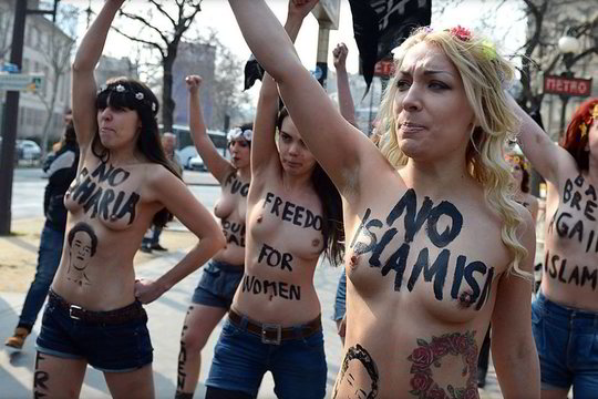 „Femen”: nuogomis krūtinėmis prieš pasaulio galinguosius