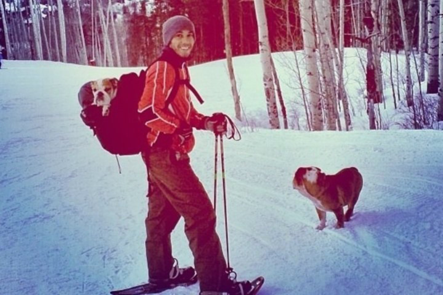 L.Hamiltonas gruodžio 31-ąją paviešino penkias nuotraukas iš atostogų kalnuose.