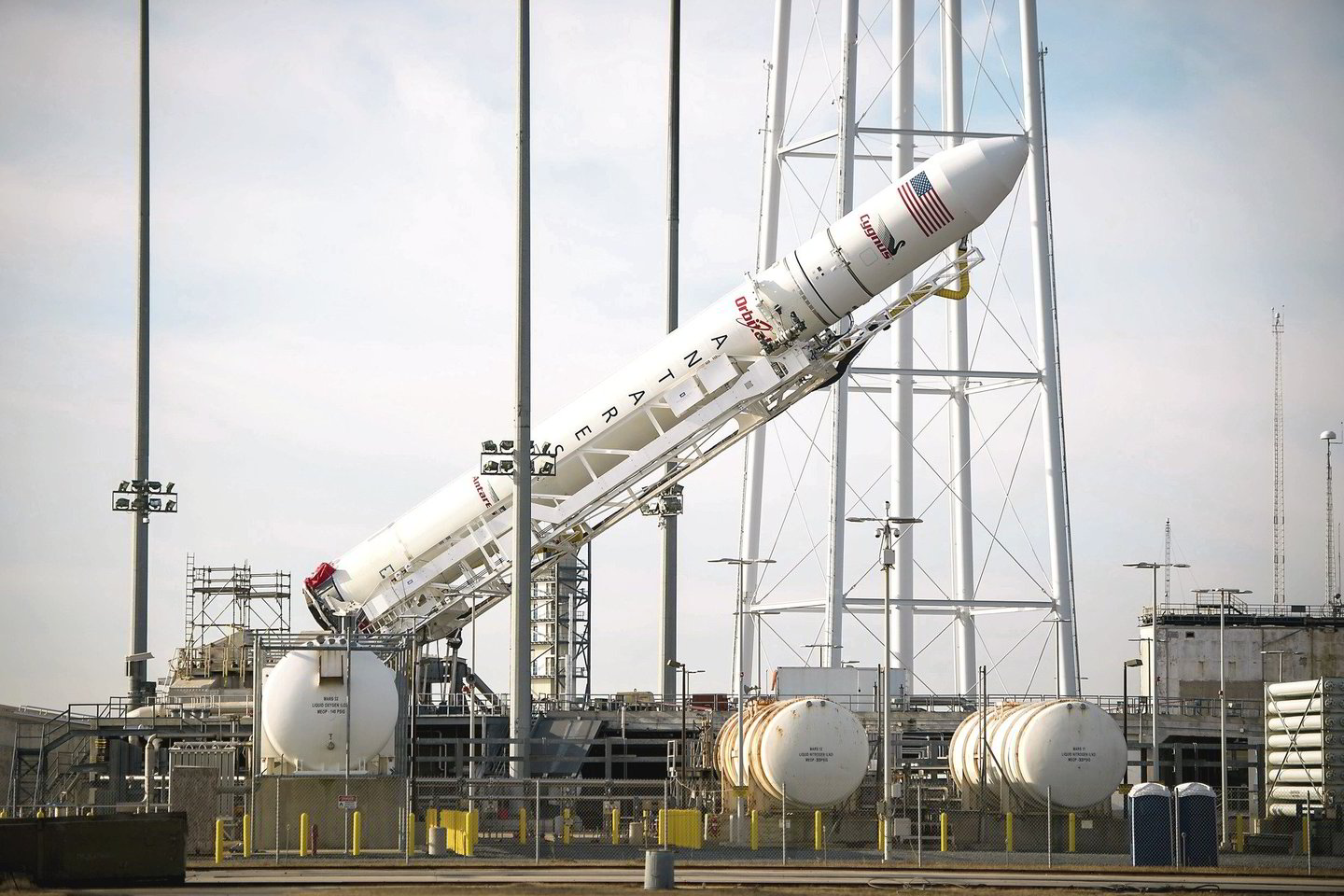 Palydovus į kosminę stotį gabens „Orbital Sciences“ erdvėlaivis „Cygnus“.