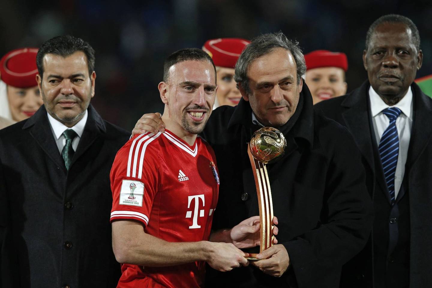 M.Platini buvo nusiminęs, kad F.Ribery teko tik trečioji vieta.