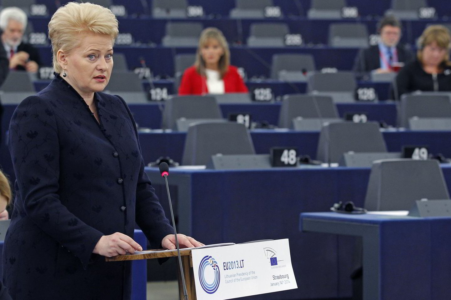 V.Tomaševsko kalbos apie represijas tautinėms mažumoms įsiutino D.Grybauskaitę. Prezidentė skolinga neliko.
