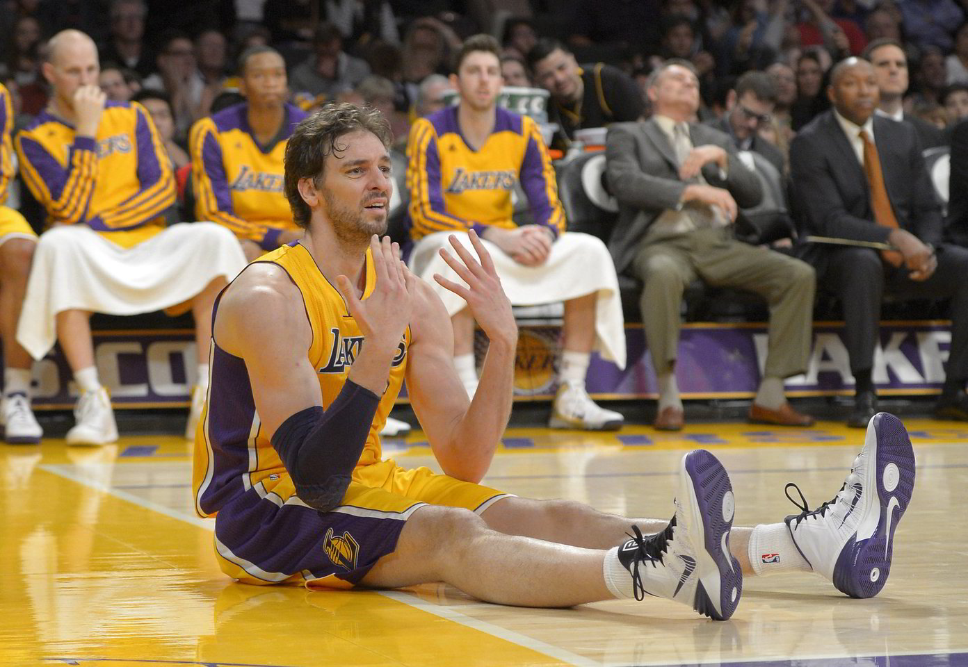 „Los Angeles Lakers“ ir „Cleveland Cavaliers“ rungtynių akimirka.