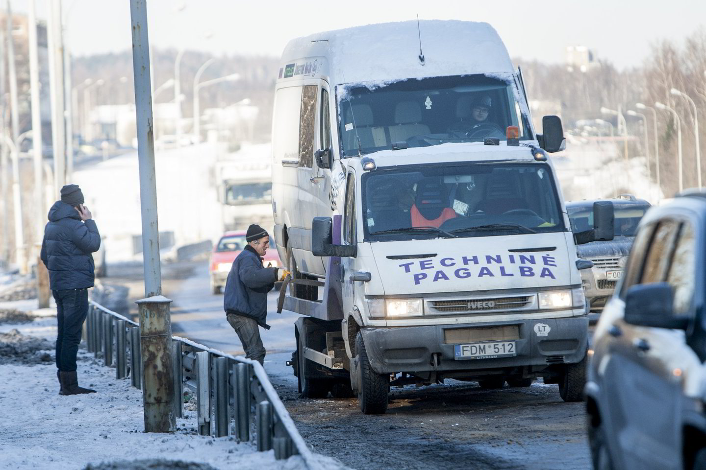 Geležinio Vilko gatvėje - susidūrė trys automobiliai.