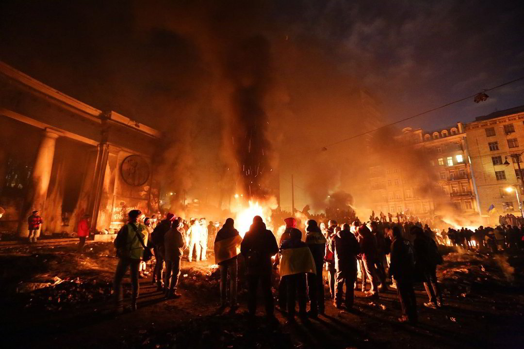 Šeštadienio naktį Kijeve atsinaujino neramumai.<br>V.Balkūno nuotr.