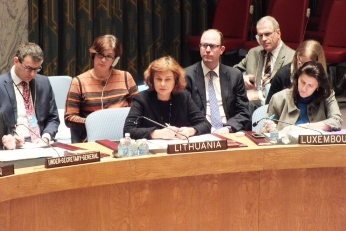 Lietuva ir jos ambasadorė JT R.Murmokaitė nuo vasario pirmininkaus JT Saugumo Tarybai.<br>JT nuotr.