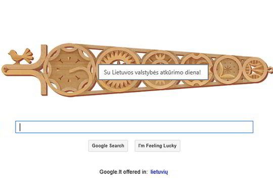 „Google“ Vasario 16-ąją pasidabino verpste