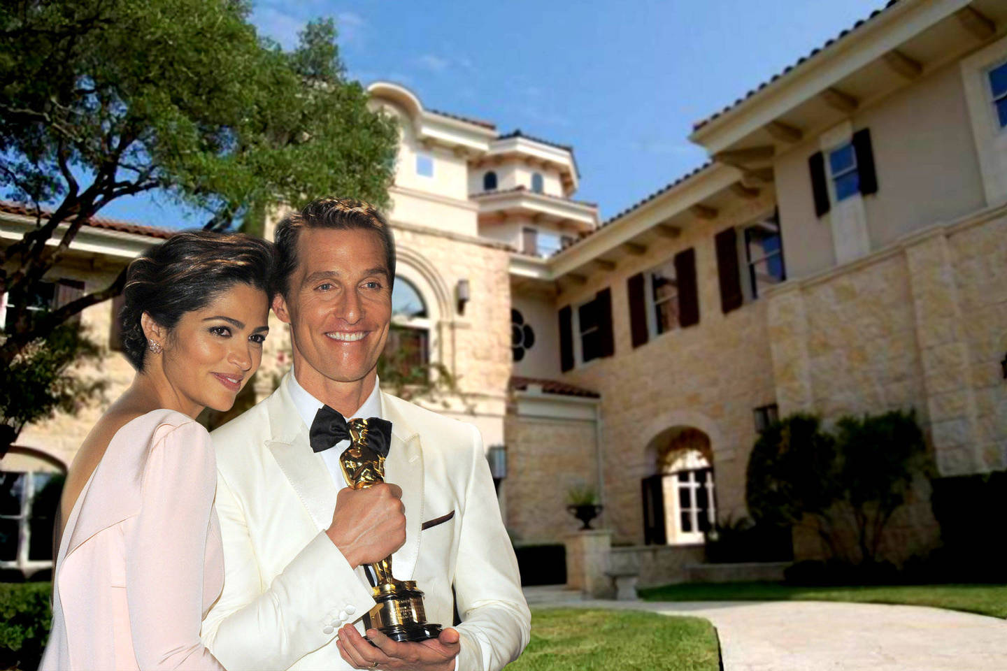 M.McConaughey su žmona Camila Alves ir vaikais gyvena įspūdingame name Teksase.