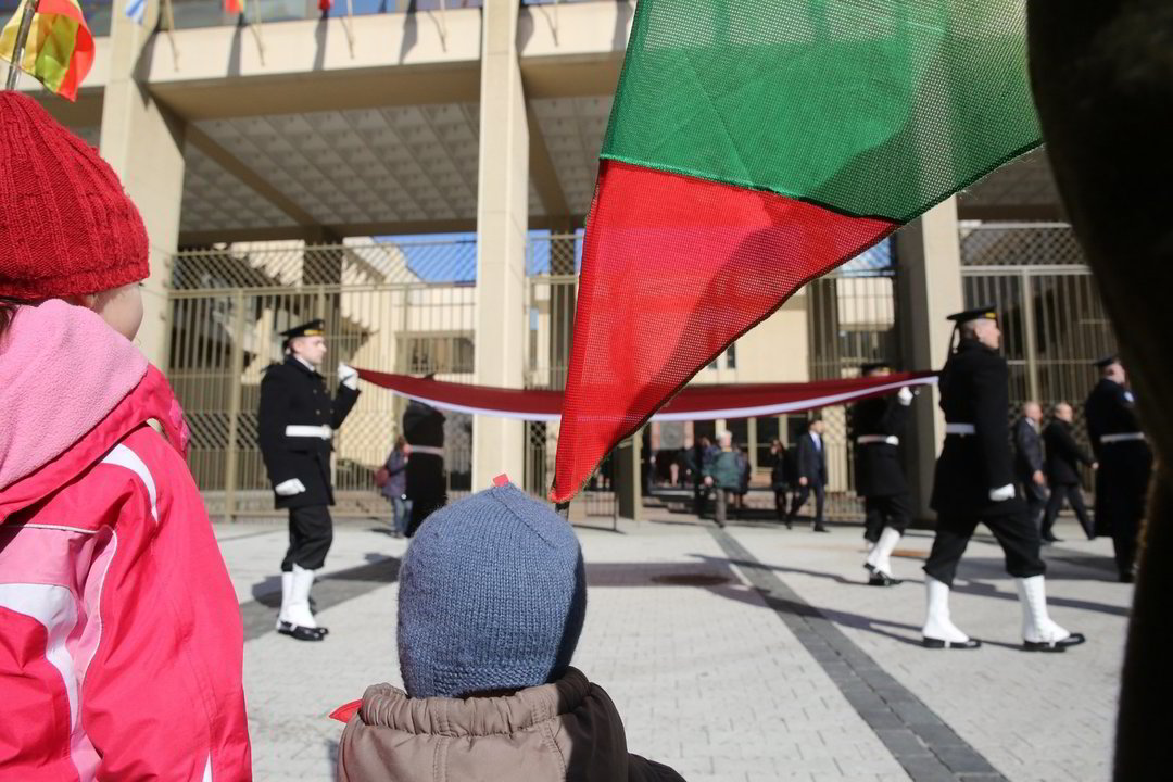 Kovo 11-osios iškilmių dalis - vėliavų pakėlimo ceremonija prie Lietuvos parlamento.<br>R.Danisevičiaus nuotr.
