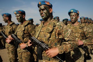 Armėnijos pajėgos vėl apšaudė Azerbaidžano kariškių pozicijas