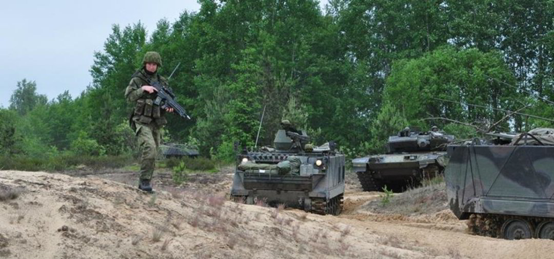 Lietuvos kariai treniravosi kartu su Danijos tankais.<br>Vrš. Mads Rolf Ahrenskjaer (Danija) nuotr.