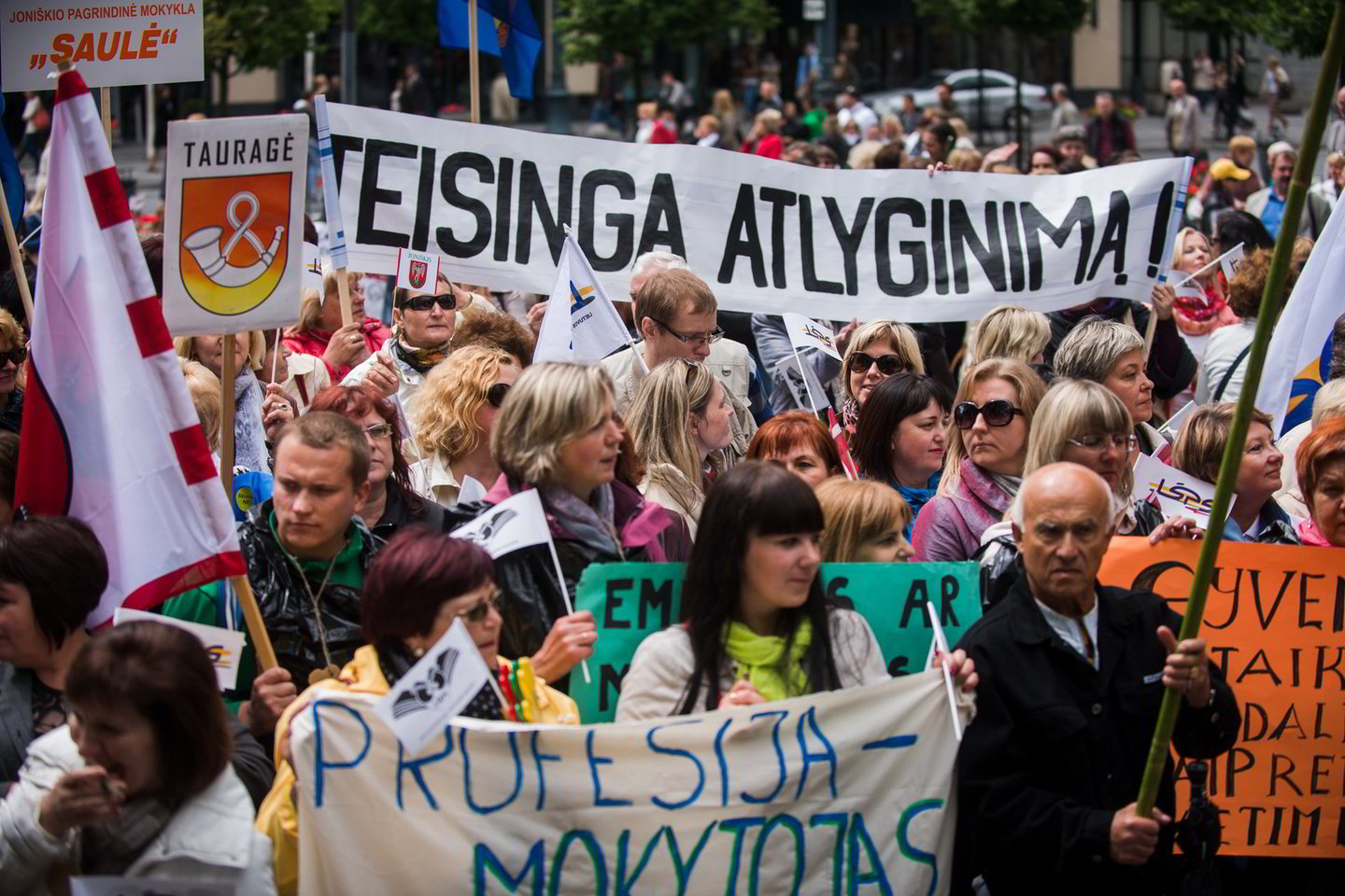 Mitingą organizavo Lietuvos švietimo profesinė sąjunga ir Lietuvos švietimo įstaigų profesinė sąjunga.