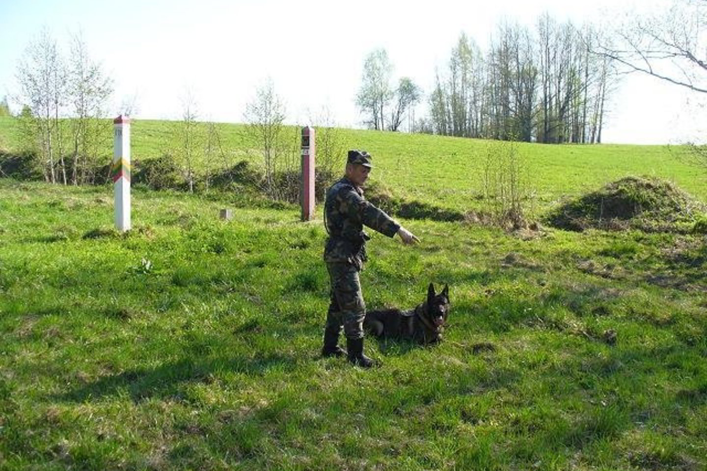 Afganistaniečių pėdsakais ėjo tarnybinis pasieniečių šuo.