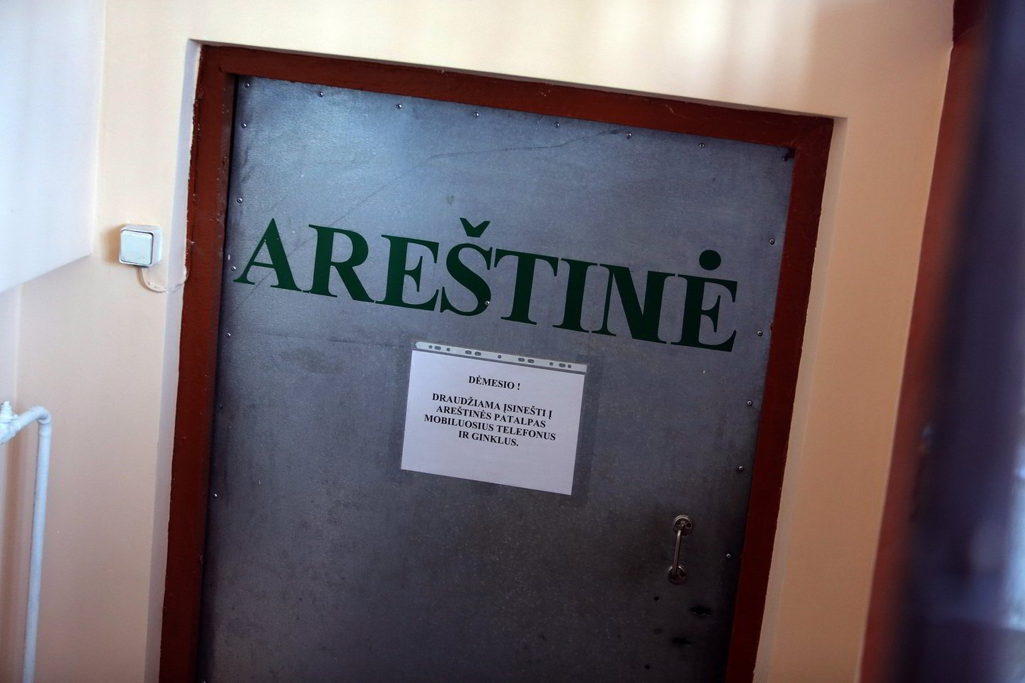 Tauragės policijos daboklėje susižalojo kalinys, kuriam nebuvo leista stebėti Italijos ir Kosta Rikos komandų susitikimo.