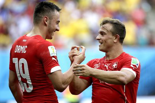 Tris įvarčius įmušę šveicarai galingai žengė į aštuntfinalį