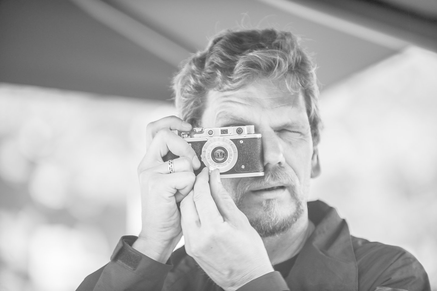 Vienas garsiausių Lietuvos fotografų R.Danisevičius.