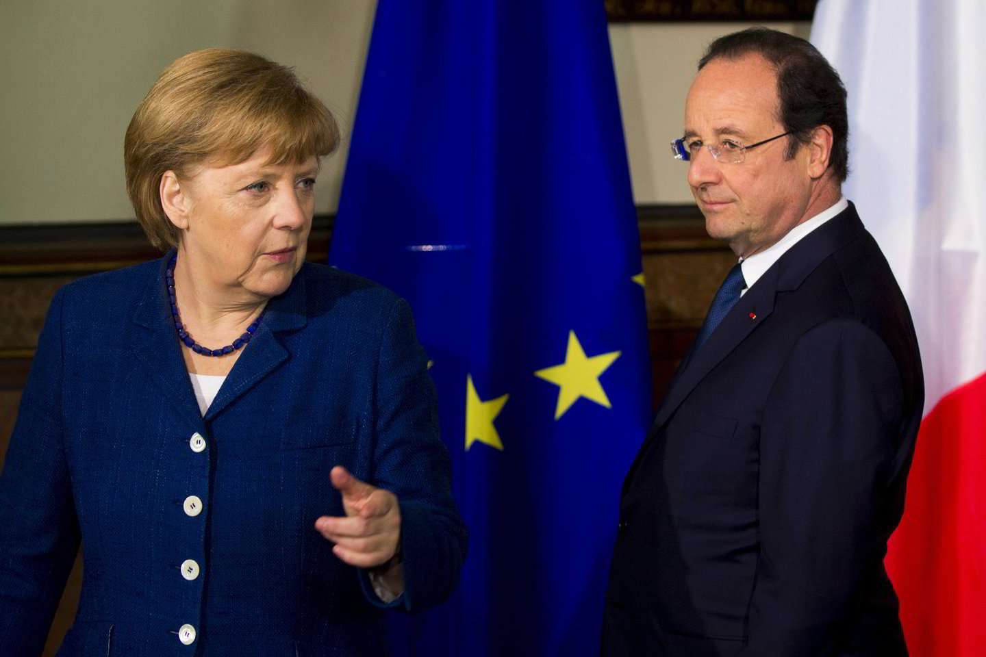 Vokietijos kanclerė A.Merkel ir Prancūzijos prezidentas Francois Hollande'as imasi vykdyti dialogą su Rusijos prezidentu V.Putinu