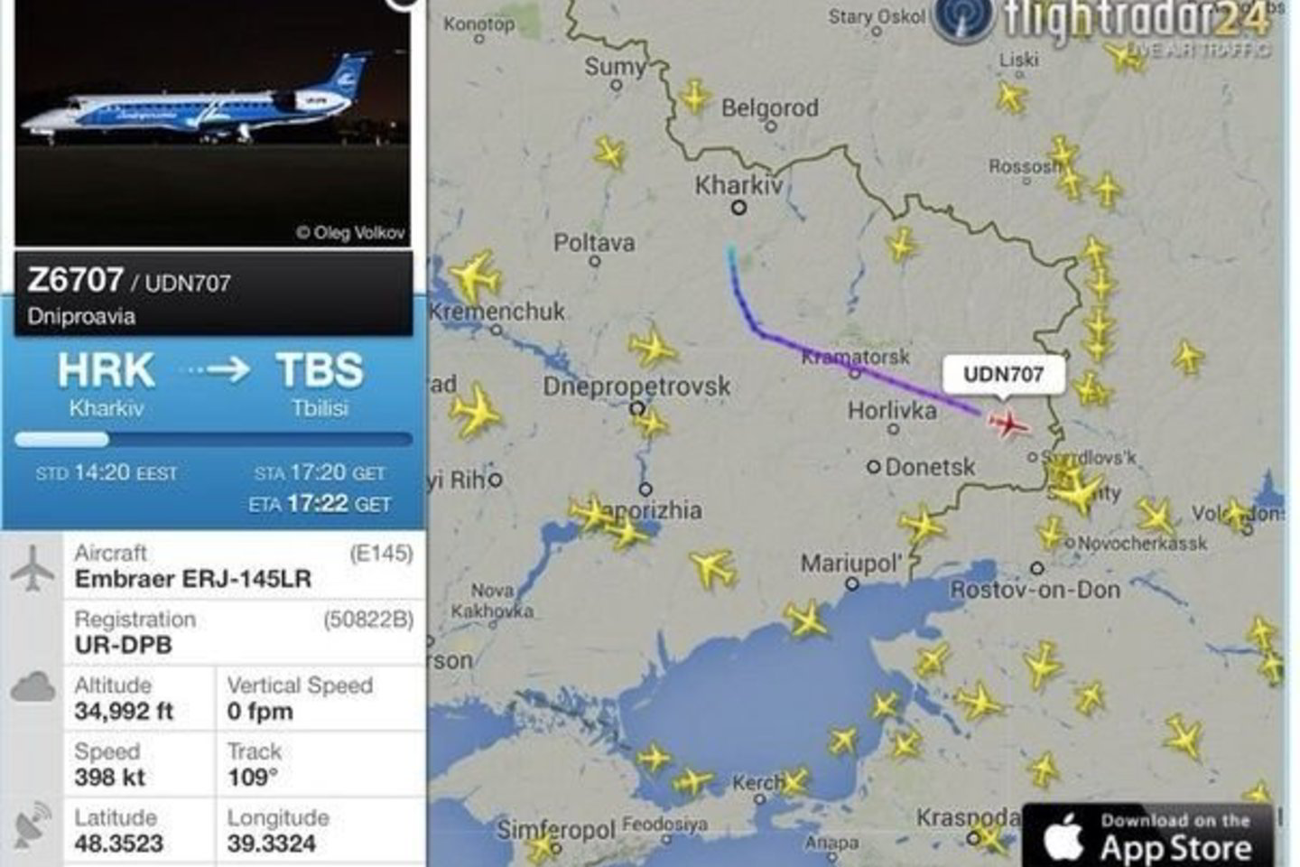 Socialinių tinklų naudotojai spėja, kad buvo šauta iš nešiojamo zenitinio raketinio komplekso „Igla“.