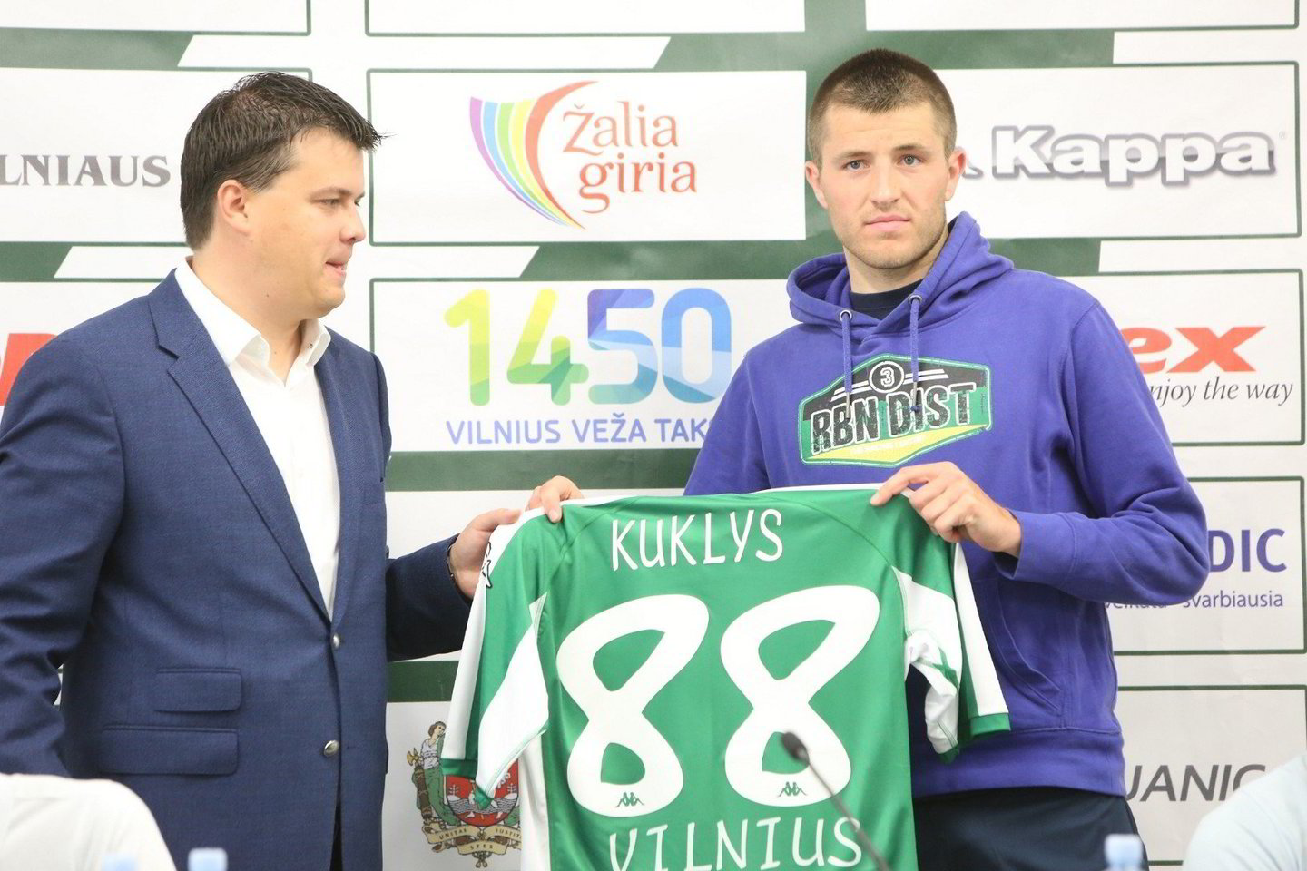 „Žalgirio“ sporto direktorius Mindaugas Nikoličius ir M.Kuklys.