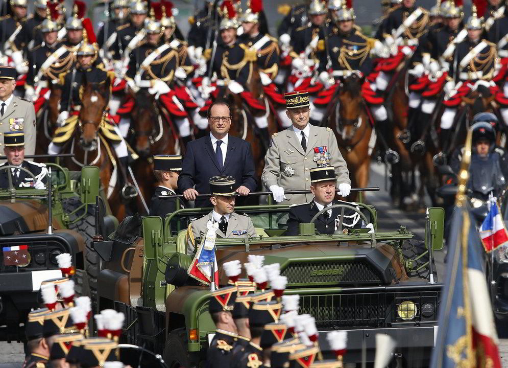 Iškilmėse dalyvavo ir šalies prezidentas F.Hollande'as.<br>reuters nuotr.