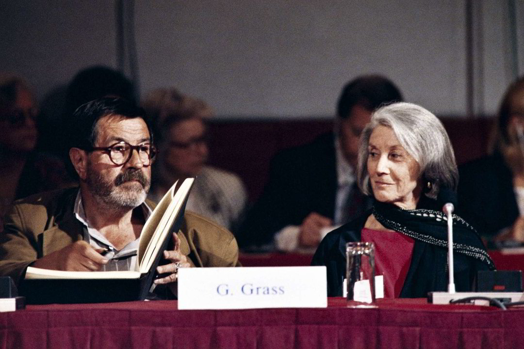 N.Gordimer su G.Grassu 1990 metais.<br>„Scanpix“ (AFP) nuotr.